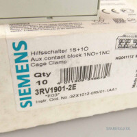 Siemens Hilfsschalter 3RV1901-2E (8Stk.) OVP