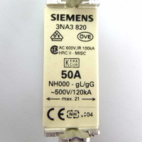 Siemens Sitor Sicherungseinsatz 3NA3 820 (9Stk.) OVP