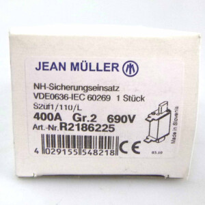 Jean Müller NH-Sicherungseinsatz R2186225 400A 690V OVP