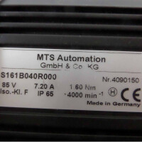 MTS Servomotor S161B040R000 4000min-1 85V GEB