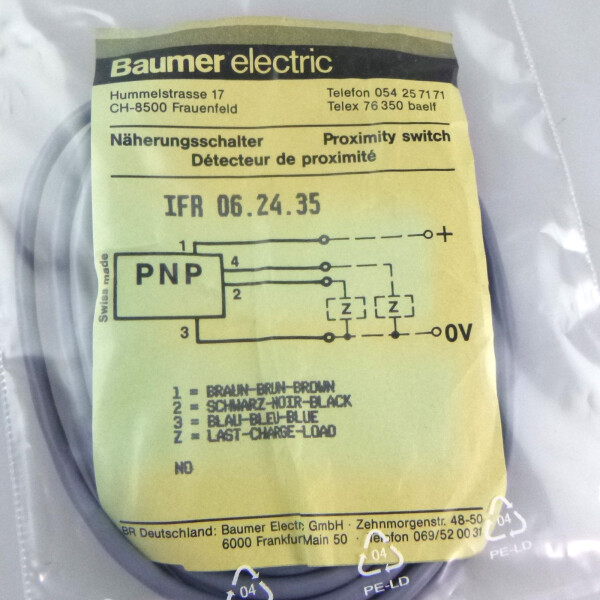 Baumer electric Näherungsschalter IFR 06.24.35 OVP