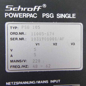 Schroff Powerpac PSG Single Netzgerät PSG 105 11005-174 GEB