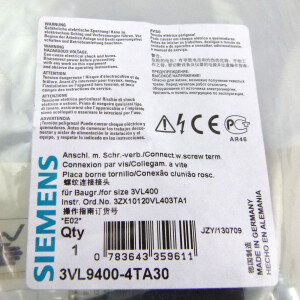 Siemens Anschluss mit Schraubverbindung 3VL9400-4TA30 OVP