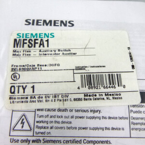 Siemens Hilfsschalter 3VL9300-2AP11 MFSFA1 OVP