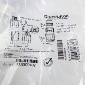 Pepperl + Fuchs Kabelstecker V1S-G-Q2 1556498 OVP