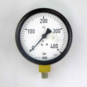 WIKA Manometer, Druckanzeige 0-400 bar Ø 100mm OVP
