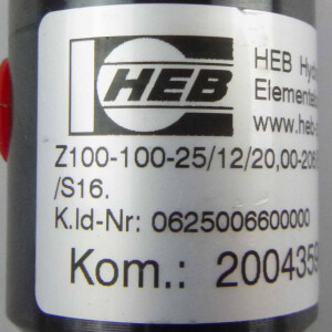 HEB Rundzylinder Z100-100-25/12/20,00-206/B1/S16 20043598/1 NOV