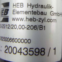 HEB Rundzylinder Z100-100-25/12/20,00-206/B1/S16 20043598/1 NOV