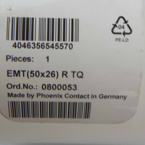 Phoenix Contact Einsteckschild EMT (50X26)R TQ 0800053 OVP