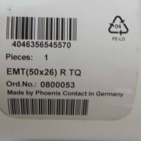 Phoenix Contact Einsteckschild EMT (50X26)R TQ 0800053 OVP