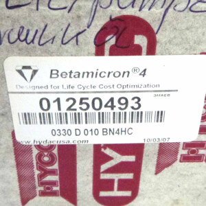 Hydac Filterelememt Betamicron4 030D010BN4HC 01250493 OVP