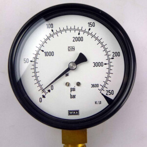 WIKA Manometer 0-250bar Ø 95-100mm NOV