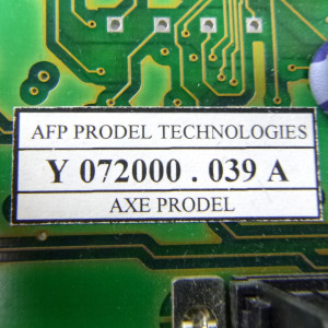 AFP PRODEL Achskarte Seriell Y072000.039A 0022 020 AC GEB