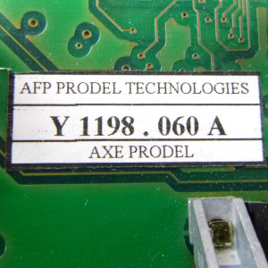 AFP PRODEL Achskarte Seriell Y1198.060A 9843 063 AC GEB