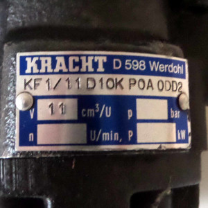 Kracht Zahnrad-Förderpumpe KF 1/11 D10K P0A 0DD2 GEB