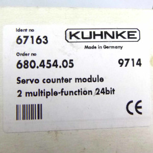 Kuhnke Servo Counter Modul 680.454.05 OVP