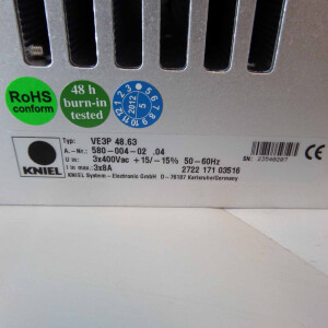 KNIEL Stromversorgung VE3P 48.63 580-004-02.04 OVP