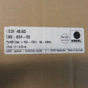 KNIEL Stromversorgung VE3P 48.63 580-004-02.04 OVP