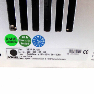 KNIEL Stromversorgung VE3P 24.125 580-000-02.08 OVP
