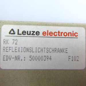 Leuze Reflexionslichtschranke RK 72 50000394 OVP
