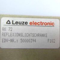 Leuze Reflexionslichtschranke RK 72 50000394 OVP