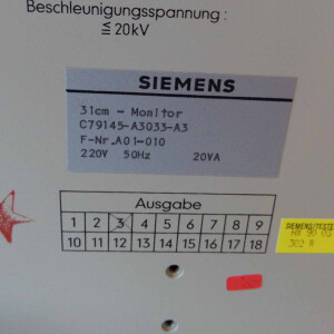 Siemens Monochrommonitor C79145-A3033-A3 E-Stand:03 GEB