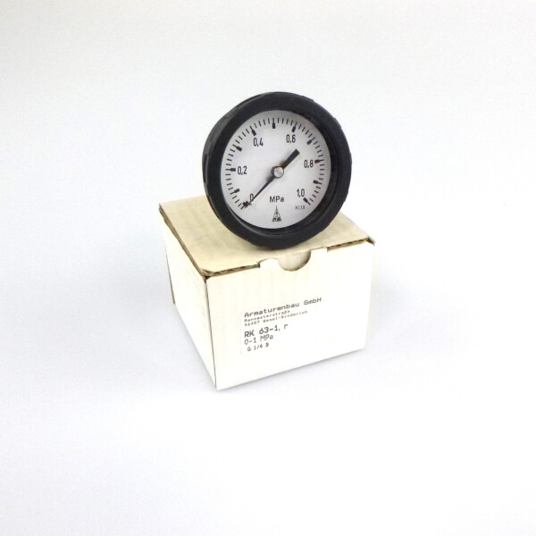 Armaturenbau Manometer RK 63-1 R 0-1 MPa OVP