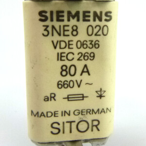 Siemens Sitor Sicherungseinsatz 3NE8020 GEB