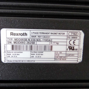 Rexroth Servomotor MDD093B-N-030-N2L-110GA2 R911263231 REM