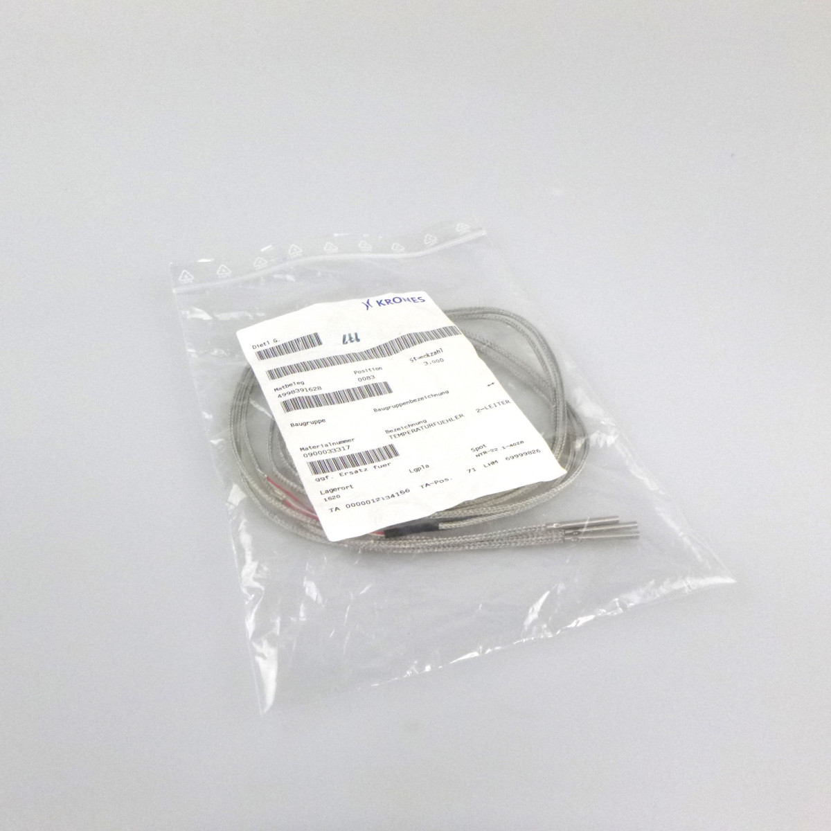 Krones Temperaturfühler 2-Leiter 0900033317 (3 Stk) OVP