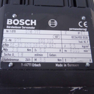 Bosch Servomotor SE-B2.020.060-14.037 1070076717 REM