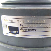 binder Gleichrichter 76 141-13E00 446109 112 102V 0,36A GEB