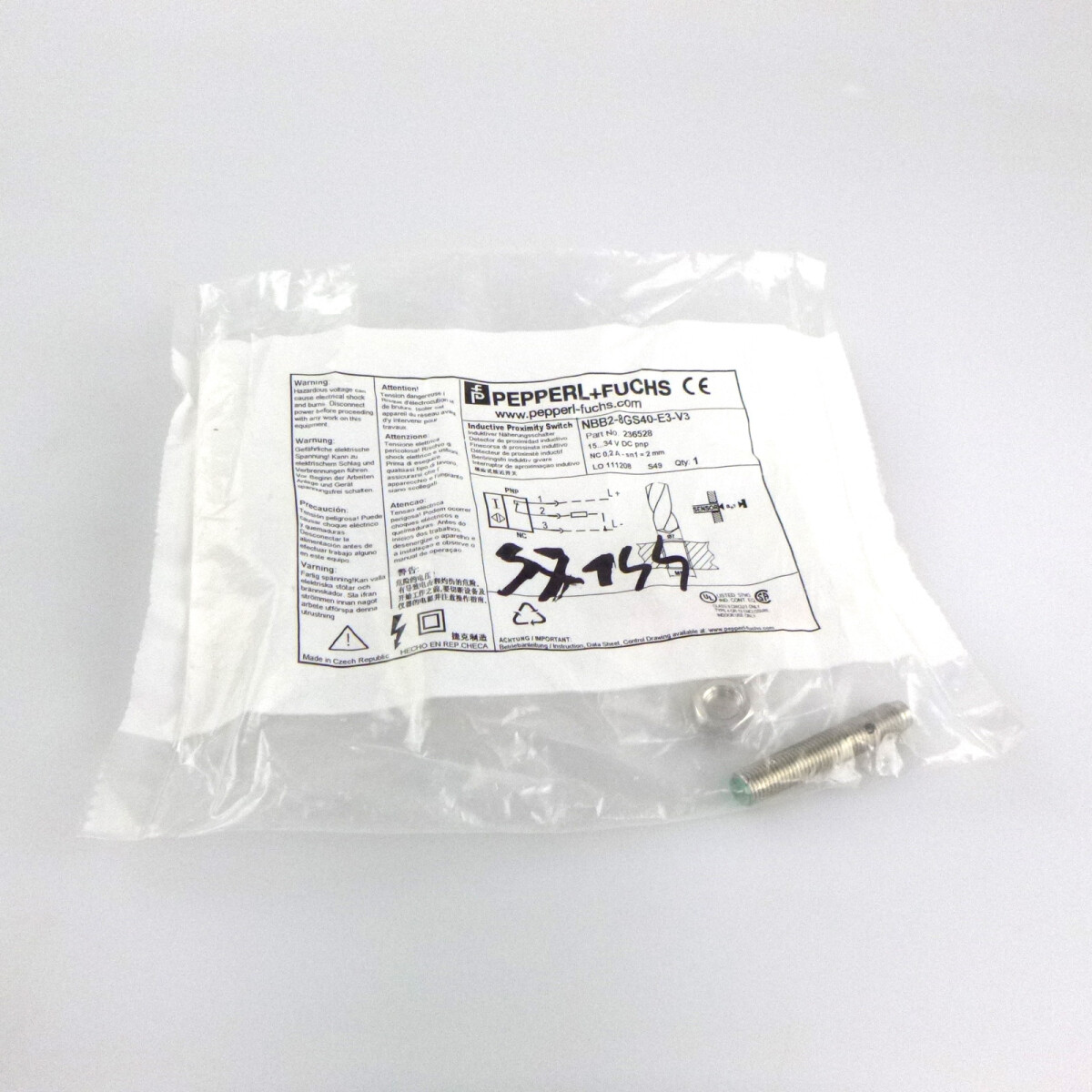 Pepperl+Fuchs Induktiver Sensor NBB2-8GS40-E3-V3 236528 OVP