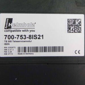 Helmholz TS300 ISDN Teleservicemodul 700-753-8IS21 HW:3-31-3/FW:3.28 GEB