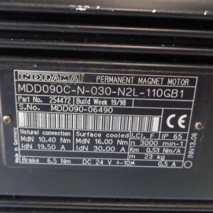 Indramat Servomotor MDD090C-N-030-N2L-110GB1 254472 GEB