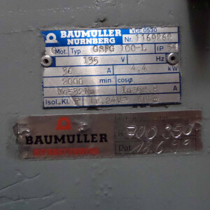 Baumüller Servomotor GSFG 100-L 4,4kW REM