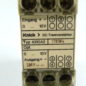 Knick DC-Trennverstärker Typ 4310 A2 230V GEB