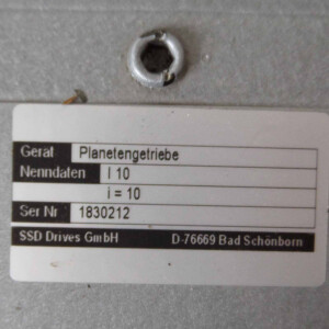 SSD Drives Servomotor ACLn0370 + I10 i=10 + ITD20B14Y1-500 NOV