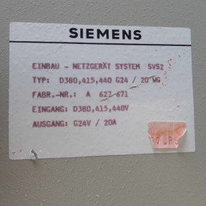 Siemens Einbau-Netzgerät System SVS2 6EV1352-5AK00 20A GEB