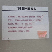 Siemens Einbau-Netzgerät System SVS2 6EV1352-5AK00 20A GEB