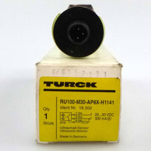 Turck Ultraschall-Sensor RU100-M30-AP8X-H1141 18302 #K2 OVP