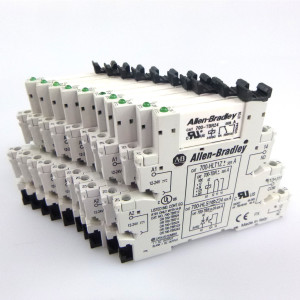 Allen Bradley Relaissockel 700-HLS1Z24 Ser.A + Einzelrelais 700-TBR24 (10Stk) GEB