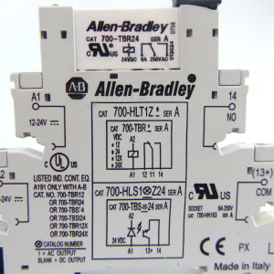 Allen Bradley Relaissockel 700-HLS1Z24 Ser.A + Einzelrelais 700-TBR24 (10Stk) GEB