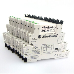 Allen Bradley Relaissockel 700-HLT1U2 Ser.A + Einzelrelais 700-TBR60 (10Stk) GEB