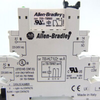 Allen Bradley Relaissockel 700-HLT1U2 Ser.A + Einzelrelais 700-TBR60 (10Stk) GEB