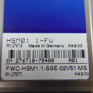 Indramat Speicher Modul HSM01.1-FW FWC-HSM1.1-SSE-02V51-MS GEB