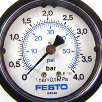 Festo Präzisions-Flanschmanometer FMAP-63-4-1/4-EN 162843 NOV