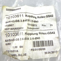 ROTEX GS spielfreie Wellenkupplung GS42 64ShD-GS 28760 GEB