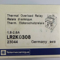 Telemecanique Überlastrelais thermisch LR2K0308 23044 1,8-2,6A OVP