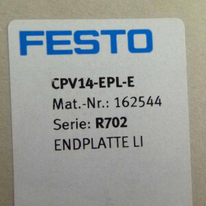 Festo Endplatte CPV14-EPL-E 162544 OVP